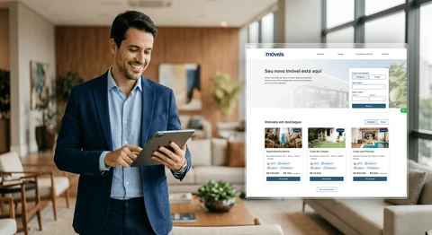 A plataforma de site para corretores e imobiliárias que buscam alta performance